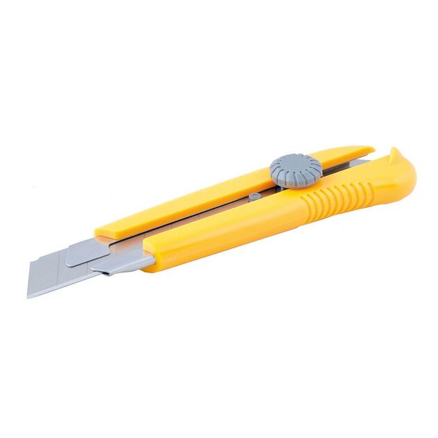 Нож MASTERTOOL 25 мм ABS пластик з металевою направляючою та магнітом, винтовий замок 17-0325, фото  | SNABZHENIE.com.ua