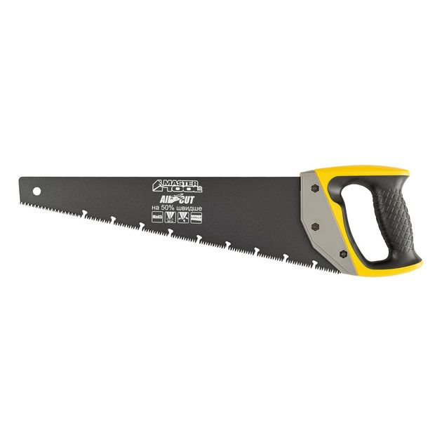 Ножовка MASTERTOOL BLACK ALLIGATOR 400 мм, 9TPI, каленый зуб, тефлон., фото  | SNABZHENIE.com.ua