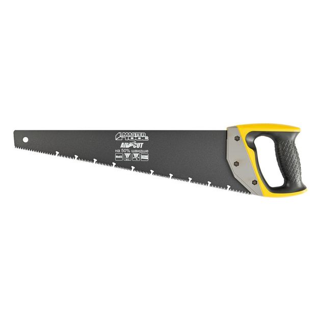 Ножовка MASTERTOOL BLACK ALLIGATOR 450 мм 9TPI с тефлоновым покрытием, фото  | SNABZHENIE.com.ua