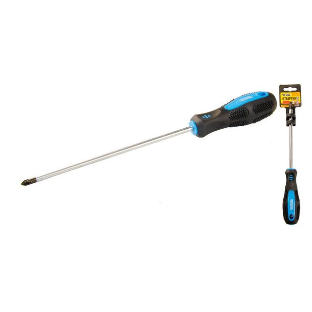 Отвёртка крестовая MASTERTOOL РН2 200 мм 48-5220, фото  | SNABZHENIE.com.ua