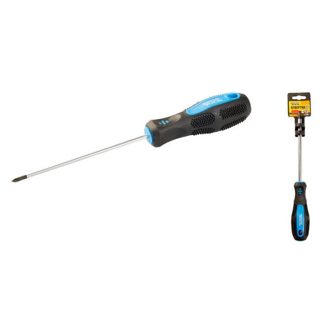 Отвёртка крестовая MASTERTOOL РН0х100 мм, фото  | SNABZHENIE.com.ua