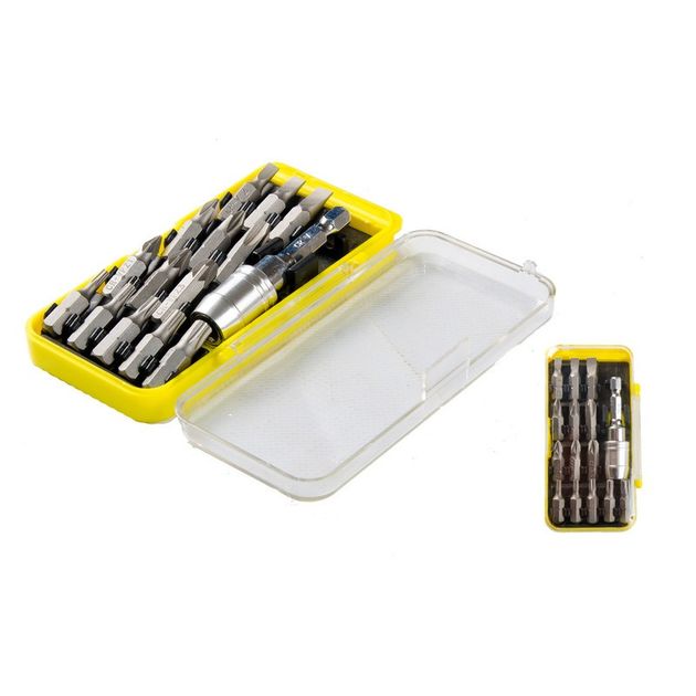 Насадки отверточные MASTERTOOL CrV 15 шт. с держателем 40-0382, фото  | SNABZHENIE.com.ua