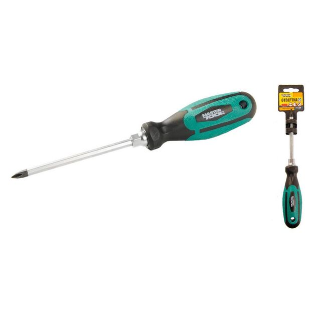 Отвёртка крестовая MASTERTOOL РН1х100 мм усиленная, фото  | SNABZHENIE.com.ua