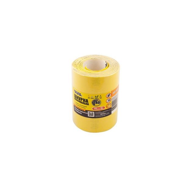 Шкурка шлифовальная MASTERTOOL Р240 115 мм 10 м 08-2924, фото  | SNABZHENIE.com.ua