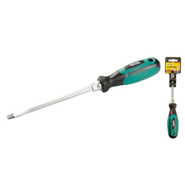 Отвёртка плоская MASTERTOOL SL8х150 мм усиленная, фото  | SNABZHENIE.com.ua