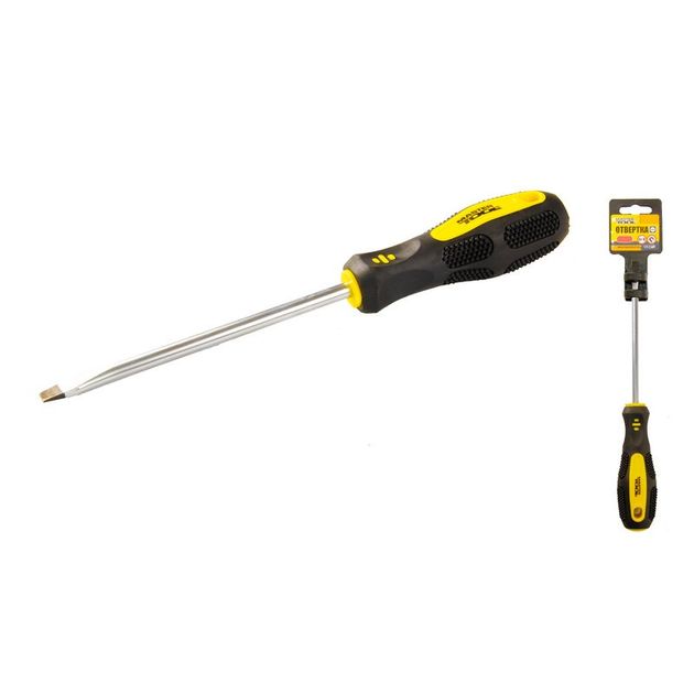 Отвёртка плоская MASTERTOOL SL8х150 мм, фото  | SNABZHENIE.com.ua
