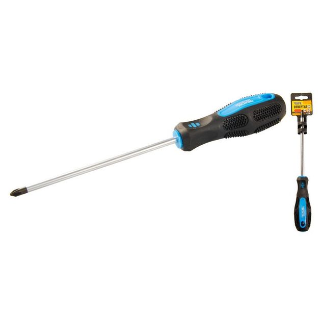Отвёртка крестовая MASTERTOOL РН2 150 мм 48-5215, фото  | SNABZHENIE.com.ua