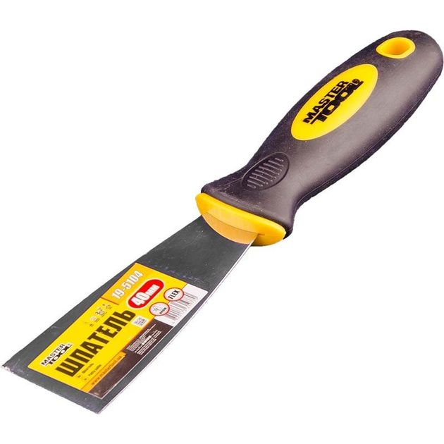 Шпатель MASTERTOOL FLEX 40 мм с ручкой TPR 19-5104, фото  | SNABZHENIE.com.ua