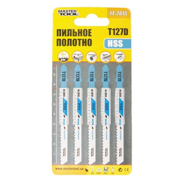 Полотно 100 мм для лобзика MASTERTOOL по цветному металлу 5 шт., фото , изображение 2 | SNABZHENIE.com.ua Полотно 100 мм для лобзика MASTERTOOL по цветному металлу 5 шт., фото , изображение 2 | SNABZHENIE.com.ua