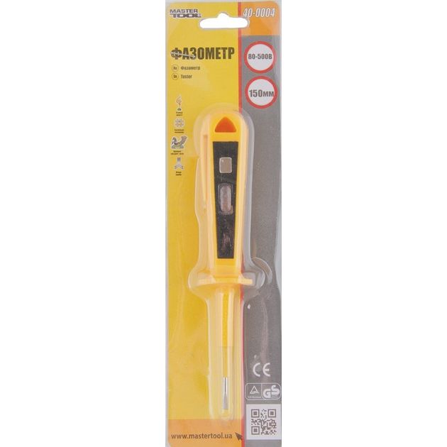 Фазометр MASTERTOOL 100-500 В 40-0004, фото , зображення 2 | SNABZHENIE.com.ua Фазометр MASTERTOOL 100-500 В 40-0004, фото , зображення 2 | SNABZHENIE.com.ua