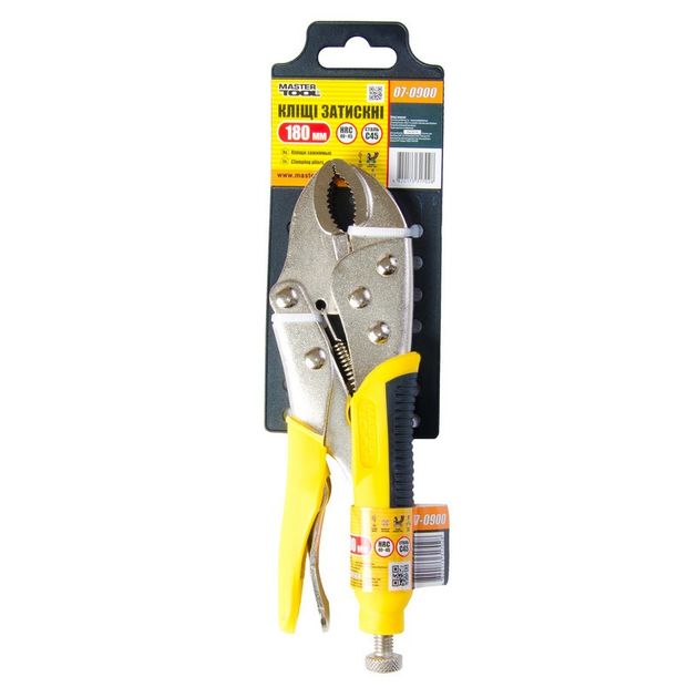 Зажимные клещи MASTERTOOL универсальные 180 мм 07-0900, фото , изображение 3 | SNABZHENIE.com.ua Зажимные клещи MASTERTOOL универсальные 180 мм 07-0900, фото , изображение 3 | SNABZHENIE.com.ua