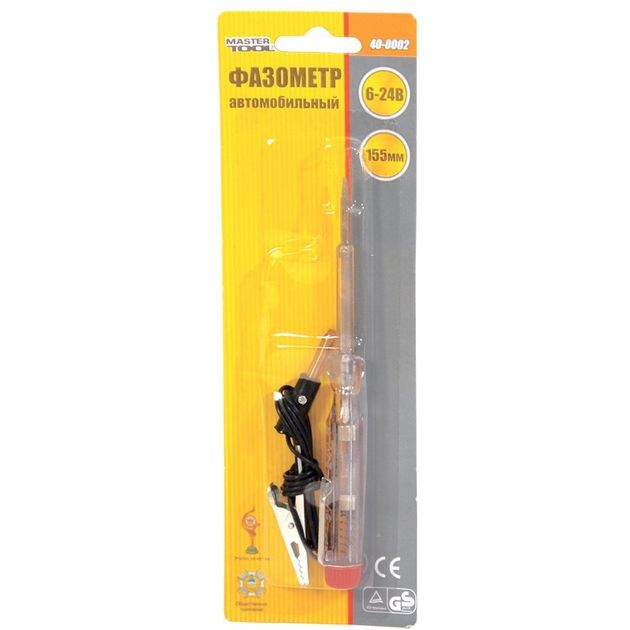 Фазометр автомобильный MASTERTOOL 6-24 В 155 мм, фото , изображение 2 | SNABZHENIE.com.ua Фазометр автомобильный MASTERTOOL 6-24 В 155 мм, фото , изображение 2 | SNABZHENIE.com.ua