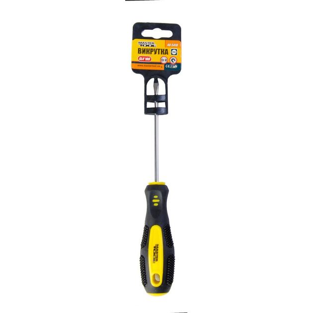 Отвёртка плоская MASTERTOOL SL4х100 мм, фото , изображение 2 | SNABZHENIE.com.ua Отвёртка плоская MASTERTOOL SL4х100 мм, фото , изображение 2 | SNABZHENIE.com.ua