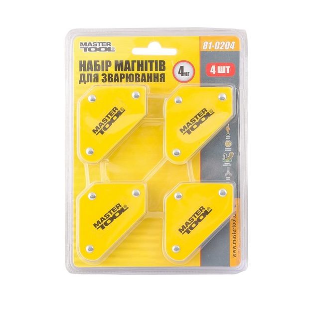 Набор магнитов для сварки MASTERTOOL 4 кг 45°/90°/135°, фото , изображение 3 | SNABZHENIE.com.ua