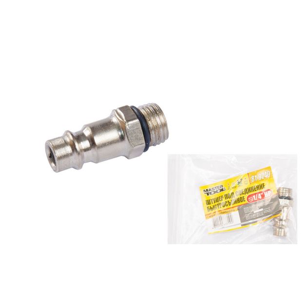 Штуцер быстросъемный MASTERTOOL 1/4 НР 81-9240, фото  | SNABZHENIE.com.ua