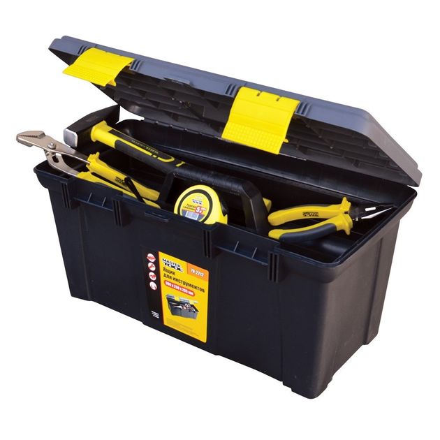 Ящик для инструмента MASTERTOOL 19.5 с пластиковыми замками 79-2212, фото  | SNABZHENIE.com.ua