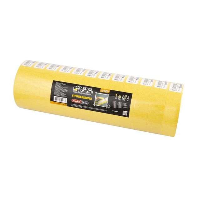Лента малярна MASTERTOOL 25 мм 20 м 79-9901, фото , зображення 3 | SNABZHENIE.com.ua
