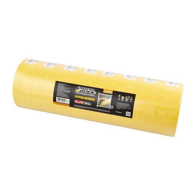 Лента малярна MASTERTOOL 38 мм 20 м 79-9903, фото , зображення 3 | SNABZHENIE.com.ua