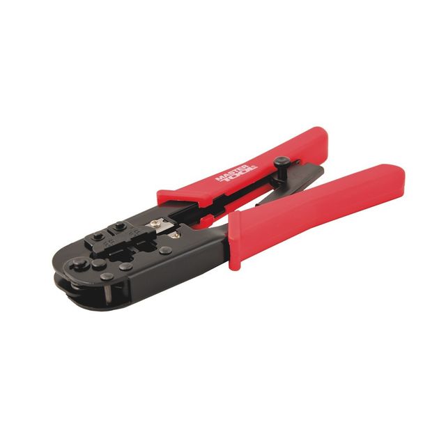 Кліщі для обжиму штекерів MASTERTOOL RJ11/RJ12/RJ45 190 мм 75-2243, фото  | SNABZHENIE.com.ua