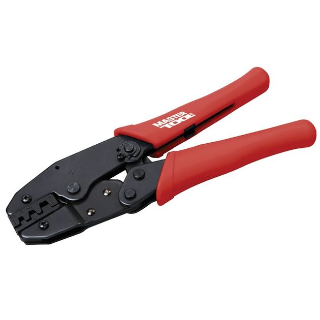 Кліщі для обжиму контактів з трещоткою MASTERTOOL 220 мм 75-2250, фото  | SNABZHENIE.com.ua