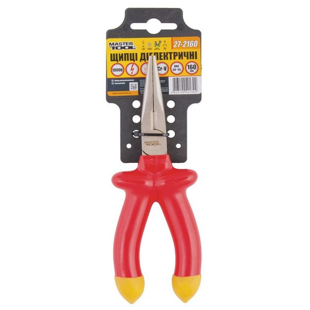 Щипцы прямые диэлектрические MASTERTOOL 160 мм CrV6150 HRC 50~55, фото , изображение 2 | SNABZHENIE.com.ua Щипцы прямые диэлектрические MASTERTOOL 160 мм CrV6150 HRC 50~55, фото , изображение 2 | SNABZHENIE.com.ua