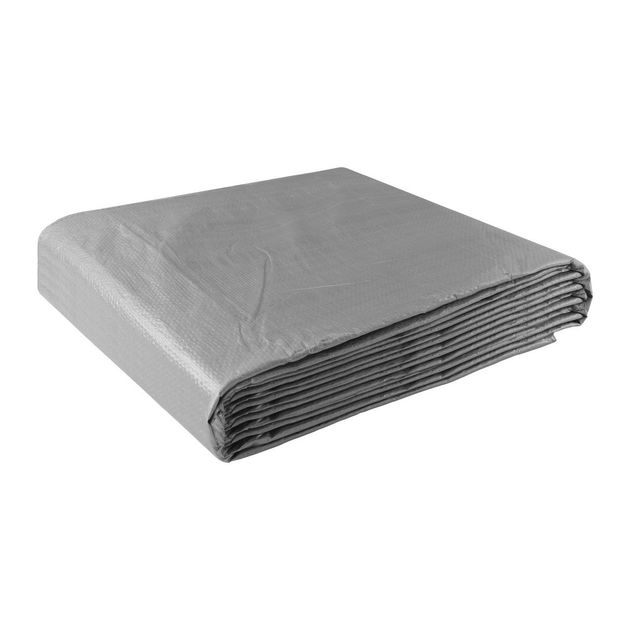 Тент MASTERTOOL 5x6 м 110 г/м² серебряный 79-7506, фото  | SNABZHENIE.com.ua