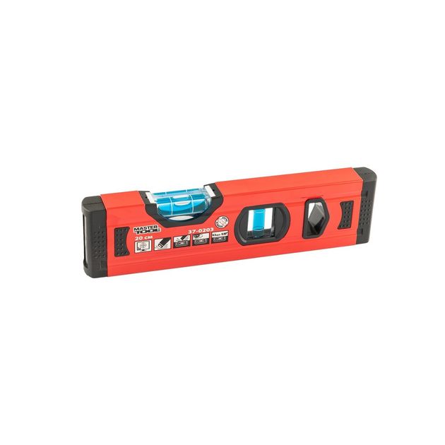 Уровень MASTERTOOL 20 см 2 капсули 0.5 мм/м 37-0203, фото  | SNABZHENIE.com.ua