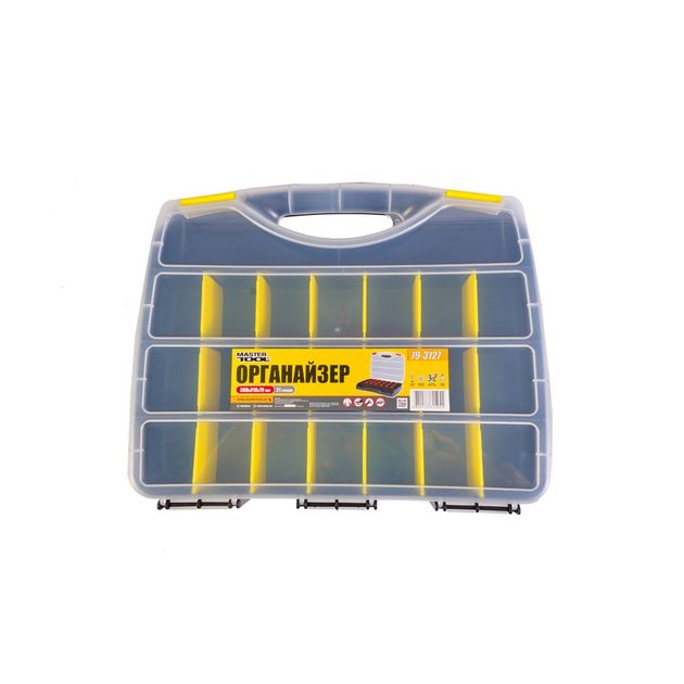 Органайзер з ручкою MASTERTOOL 21 секція 15 (380х310х70 мм) 79-3127, фото , зображення 2 | SNABZHENIE.com.ua Органайзер з ручкою MASTERTOOL 21 секція 15 (380х310х70 мм) 79-3127, фото , зображення 2 | SNABZHENIE.com.ua