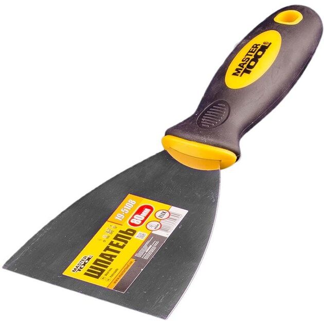 Шпатель MASTERTOOL FLEX 80 мм с ручкой TPR 19-5108, фото  | SNABZHENIE.com.ua