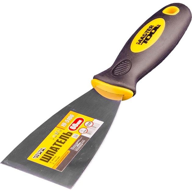 Шпатель MASTERTOOL FLEX 60 мм с ручкой TPR 19-5106, фото  | SNABZHENIE.com.ua
