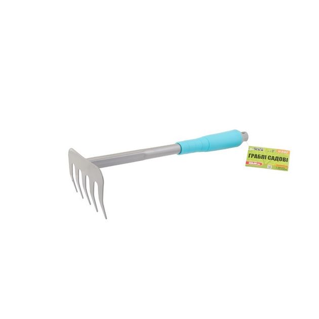Грабли садовые MASTERTOOL пластиковая ручка 5 зубьев 300х90 мм, фото  | SNABZHENIE.com.ua