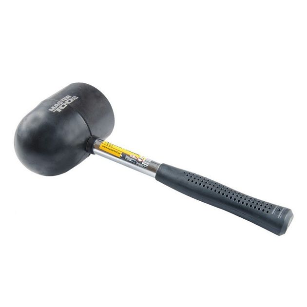 Киянка резиновая MASTERTOOL 90 мм 1250 г, металлическая ручка 02-1305, фото  | SNABZHENIE.com.ua