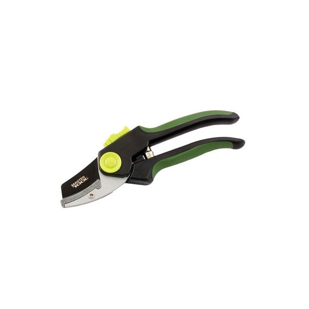 Секатор садовий MASTERTOOL 200 мм ручки ABS+TPR лезо Mn65+тефлон наковальня 14-6124, фото  | SNABZHENIE.com.ua