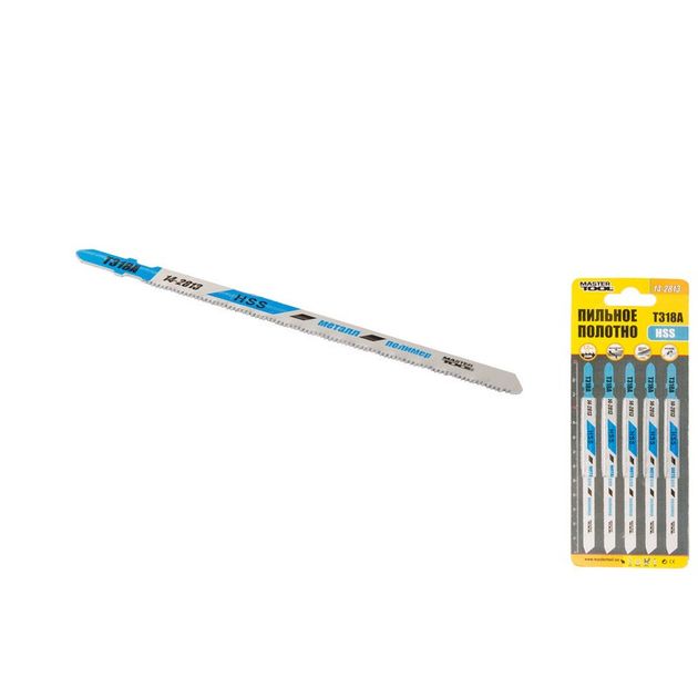 Полотно пильное MASTERTOOL для лобзика по металлу 21TPI, 132 мм, 5 шт, фото  | SNABZHENIE.com.ua