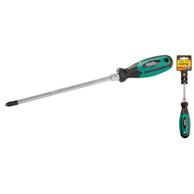 Отвёртка крестовая MASTERTOOL РН3х200 мм, усиленная 45-8320, фото  | SNABZHENIE.com.ua