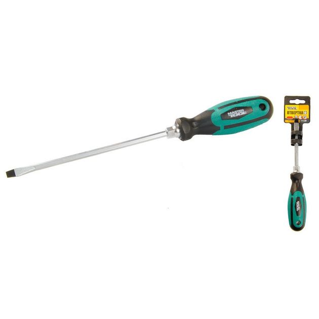 Отвірка плоска MASTERTOOL SL5х150 мм посилена 45-8515, фото  | SNABZHENIE.com.ua