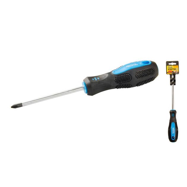 Отвёртка крестовая MASTERTOOL РН2 х 100 мм 48-5210, фото  | SNABZHENIE.com.ua