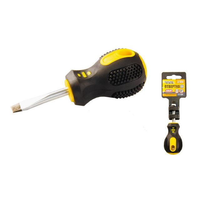 Отвёртка плоская MASTERTOOL SL6x38 мм 48-5638, фото  | SNABZHENIE.com.ua