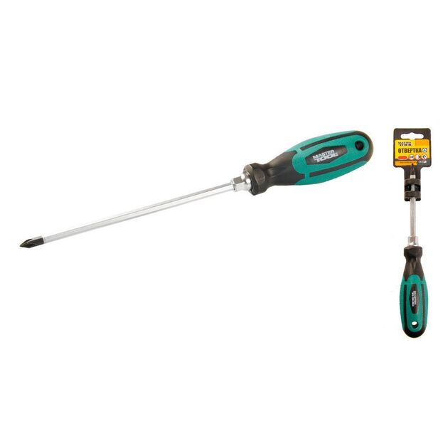 Отвёртка MASTERTOOL РН1х150 мм усиленная 45-8115, фото  | SNABZHENIE.com.ua