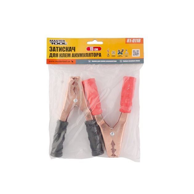 Зажим для клемм аккумулятора MASTERTOOL 15 см, фото , изображение 2 | SNABZHENIE.com.ua