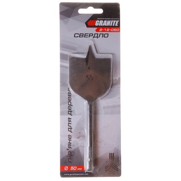 Сверло для дерева GRANITE 50 мм, 6-гранный хвостовик 1/4, фото , изображение 2 | SNABZHENIE.com.ua