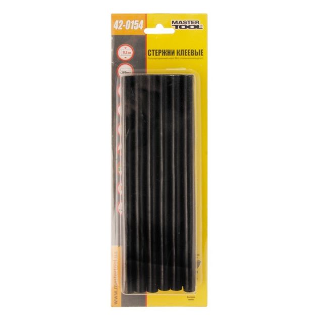 Клеевые стержни MASTERTOOL 11.2x200 мм черные, 12 шт., фото , изображение 2 | SNABZHENIE.com.ua Клеевые стержни MASTERTOOL 11.2x200 мм черные, 12 шт., фото , изображение 2 | SNABZHENIE.com.ua