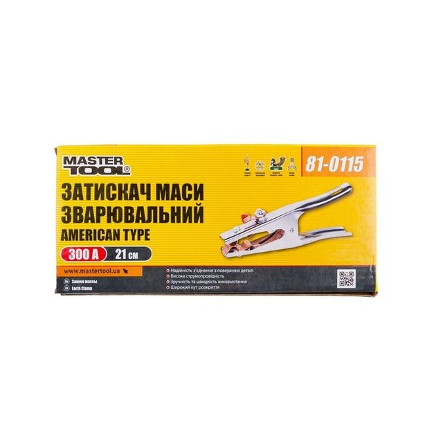 Зажим массы сварочный MASTERTOOL American type 300 А, фото , изображение 2 | SNABZHENIE.com.ua