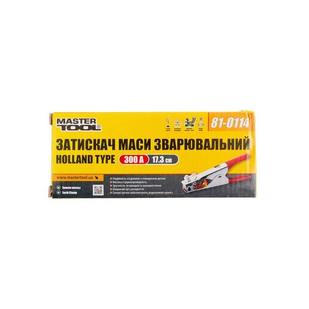 Зажим маси сварочний MASTERTOOL Holland type 300 А (резинові ручки) 81-0114, фото , зображення 2 | SNABZHENIE.com.ua Зажим маси сварочний MASTERTOOL Holland type 300 А (резинові ручки) 81-0114, фото , зображення 2 | SNABZHENIE.com.ua