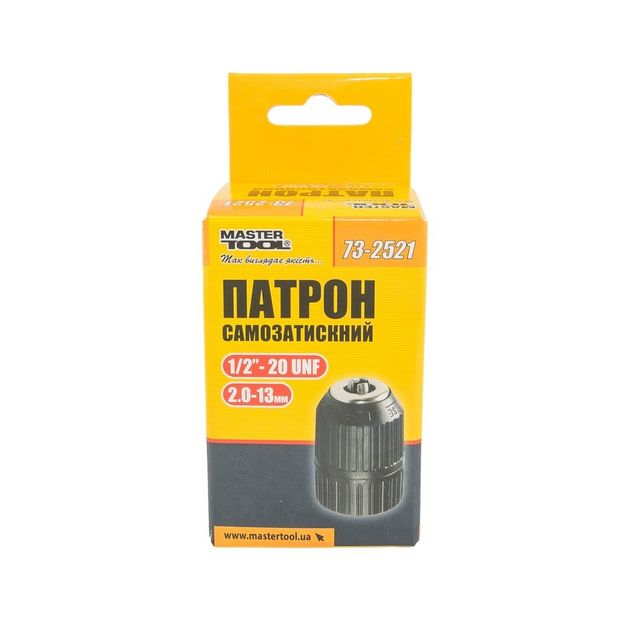 Патрон самозажимной MASTERTOOL 1/2-20 2.0-13 мм 73-2521, фото , изображение 4 | SNABZHENIE.com.ua