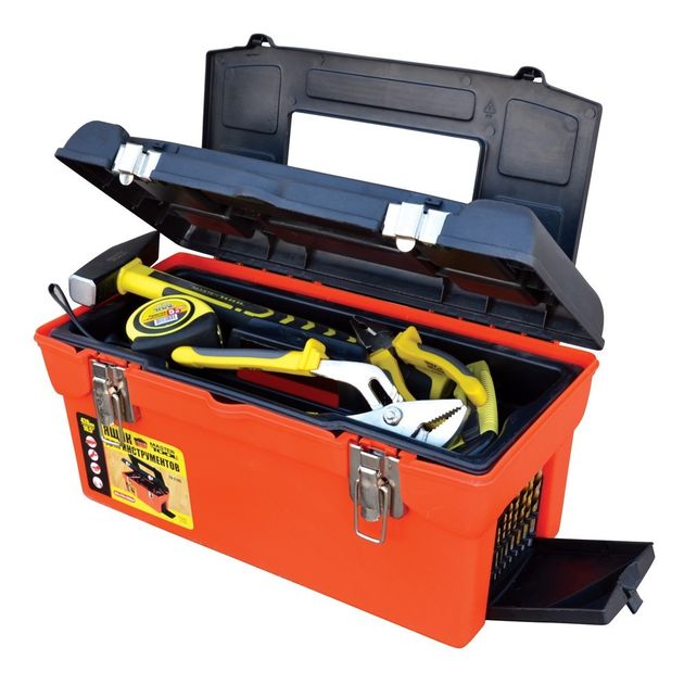 Ящик для инструмента MASTERTOOL 16.5 с металлическими замками 79-2105, фото  | SNABZHENIE.com.ua