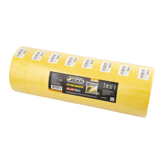 Малярная лента MASTERTOOL 38 мм 50 м 79-9906, фото , изображение 3 | SNABZHENIE.com.ua