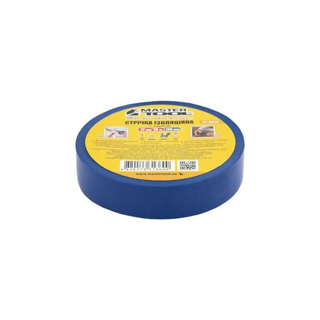 Изоляционная лента MASTERTOOL 0.15 мм 17 мм 15 м 10 шт синяя 44-9015, фото  | SNABZHENIE.com.ua
