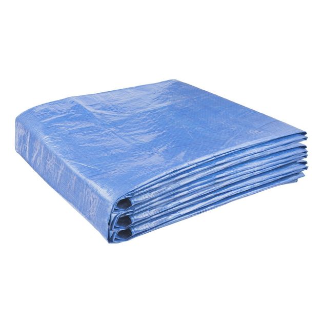 Тент MASTERTOOL 5x6 м 65 г/м² синий, фото  | SNABZHENIE.com.ua