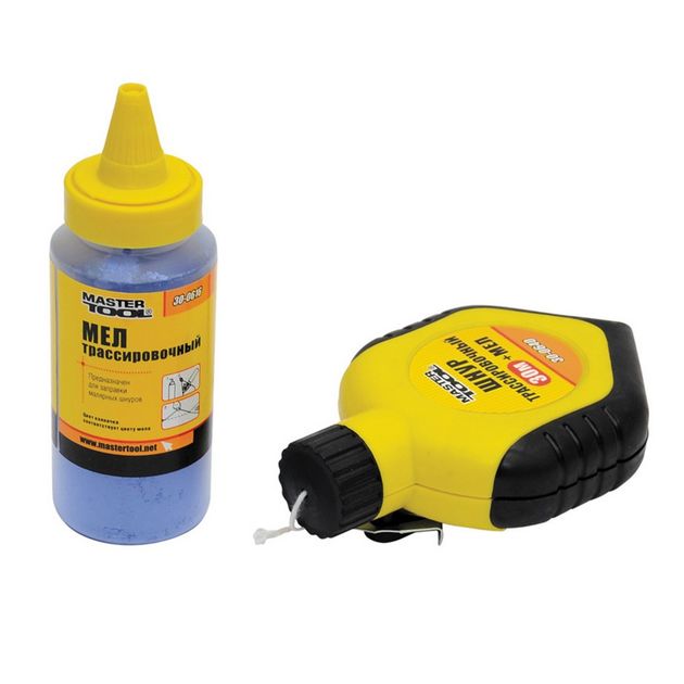Шнур разметочный MASTERTOOL 30 м с мелом 30-0640, фото  | SNABZHENIE.com.ua